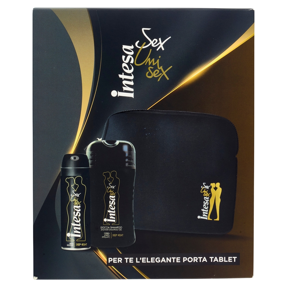 Intesa Sex Unisex Gel Doccia-Shampoo Deep Night 250 mL + Parfum Deodorant Deep Night 125 mL